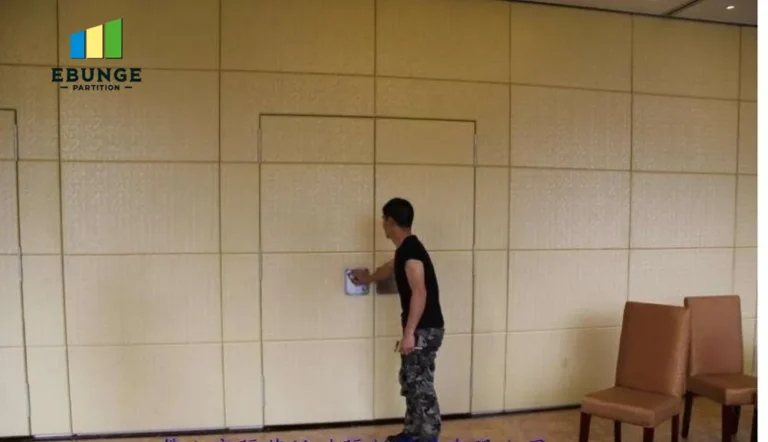 sliding partition wall panels commercial project example