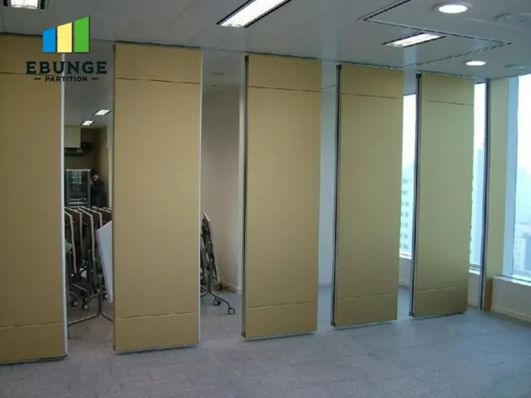 sliding folding wall panel stacking layout