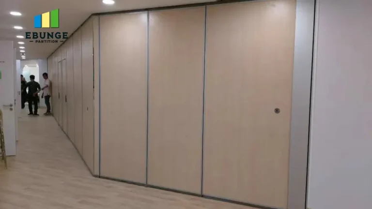 movable partition ceiling support assessment in hospital consultation room