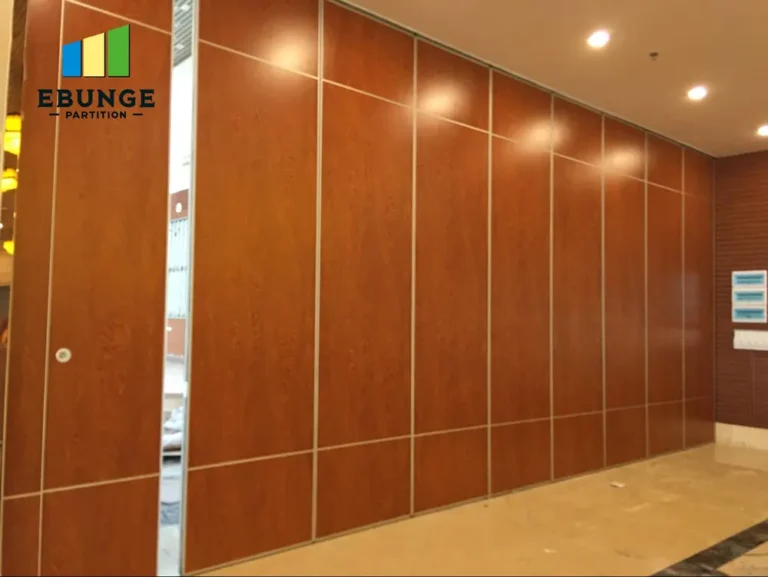 stc rating movable partition panel stacking layout