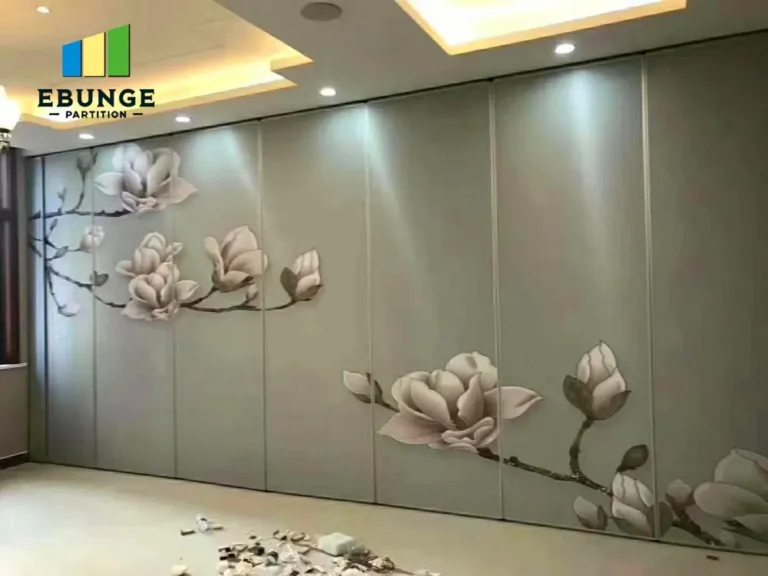 movable partition finishes panel stacking layout