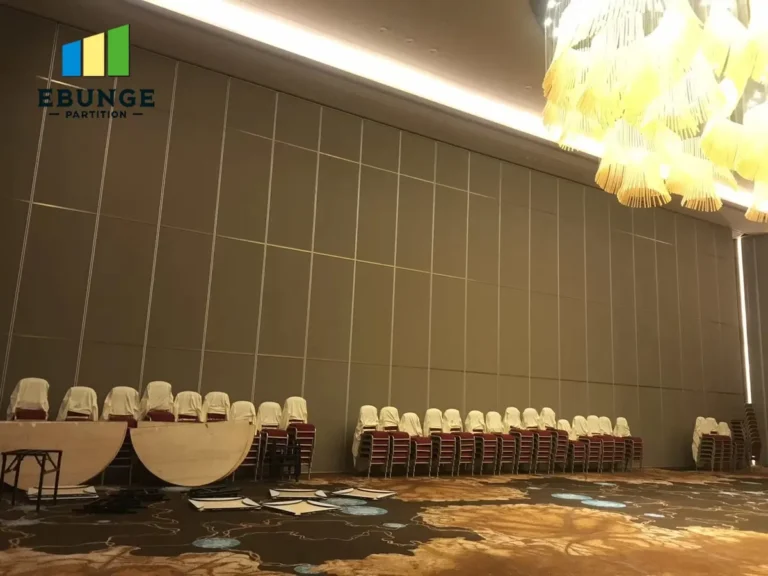 sliding partition wall planning for hotel ballroom
