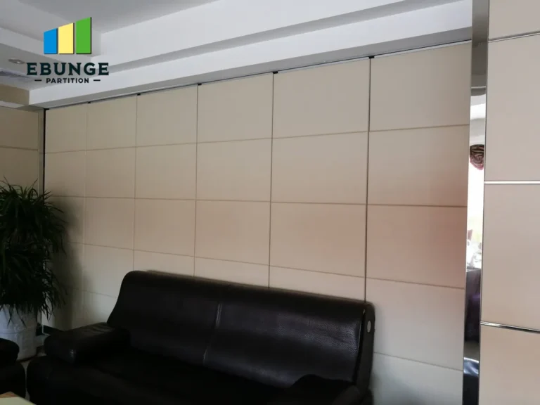movable partition wall in a modern exhibition hall