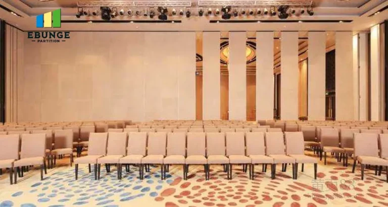 folding partitions top hung track system