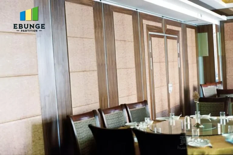 movable partition finishes panel stacking layout