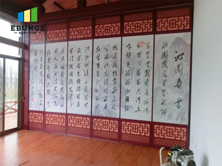 hospital folding partition cost panel stacking layout