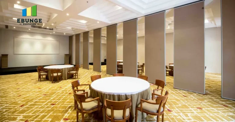 folding partition room divider panel stacking layout