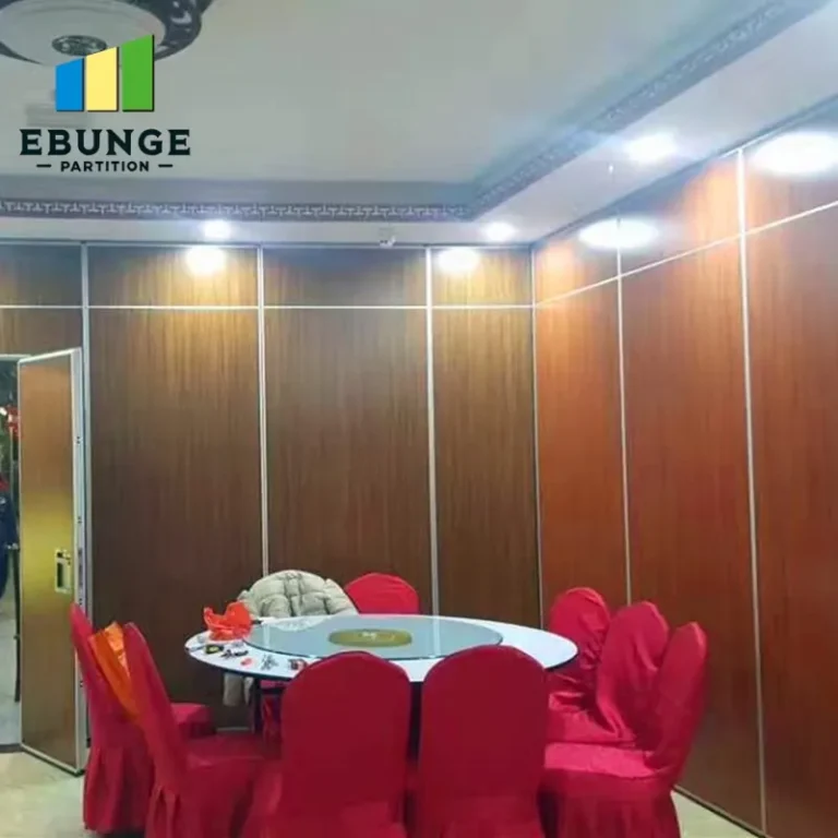 restaurant folding partition cost panel stacking layout