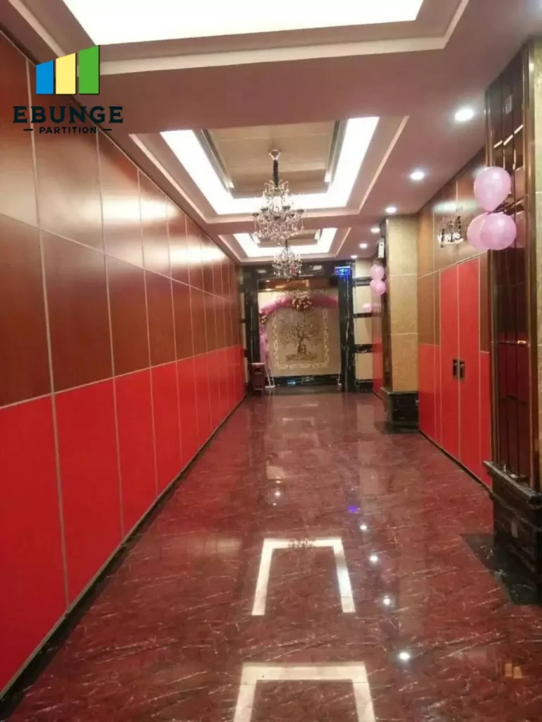 sliding partition wall for balcony top hung track system