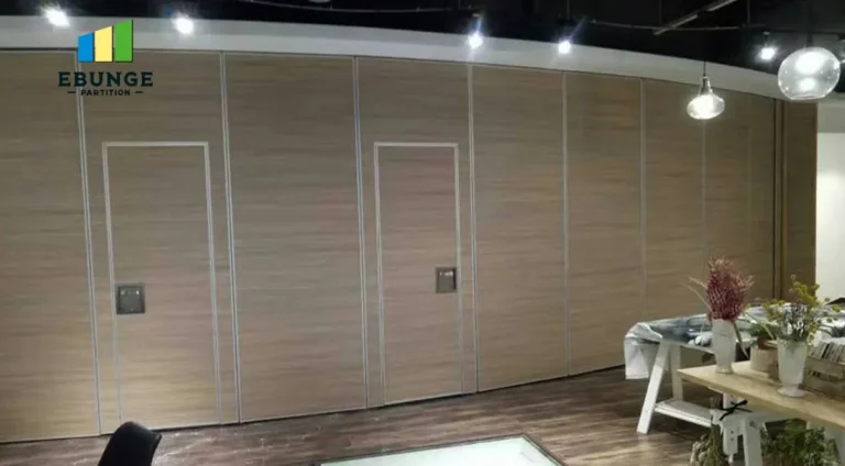 restaurant movable partition creating private dining space