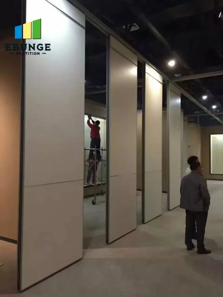 folding partition wall revit family commercial project example