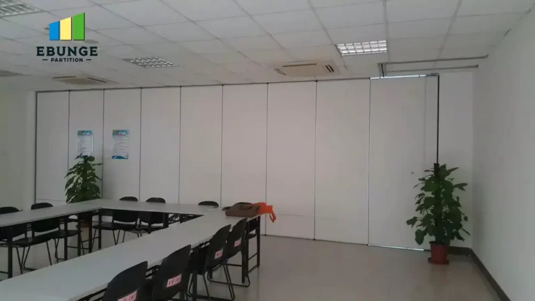 classroom movable wall panel stacking layout