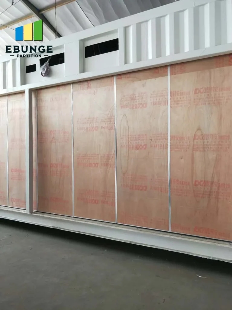 movable partitions for offices top hung track system