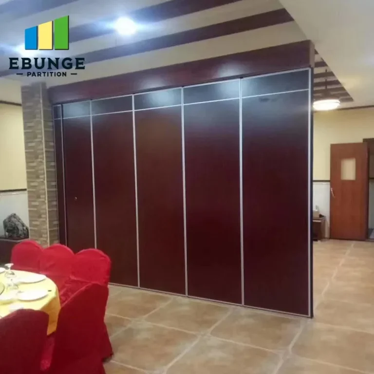 hospital folding partition design top hung track system