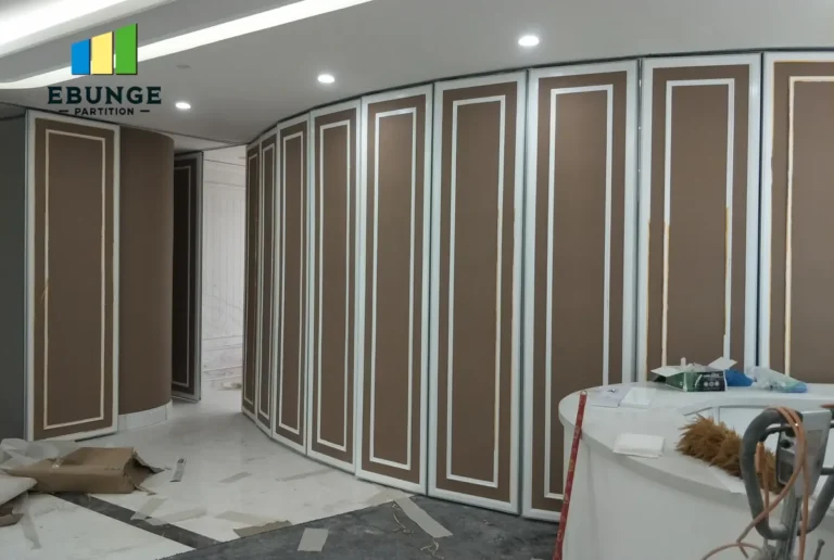 folding partition wall revit family model for school and restaurant design