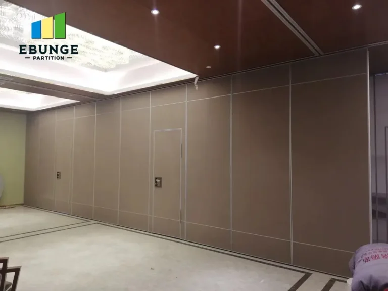 school movable partition panel stacking top hung track system