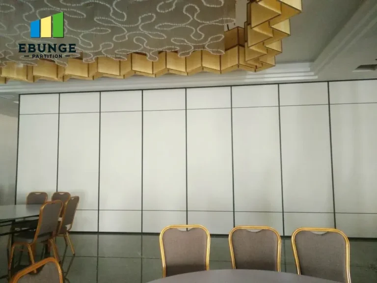 top hung partition commercial project example