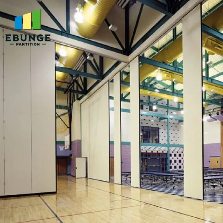 different finish options for folding partitions