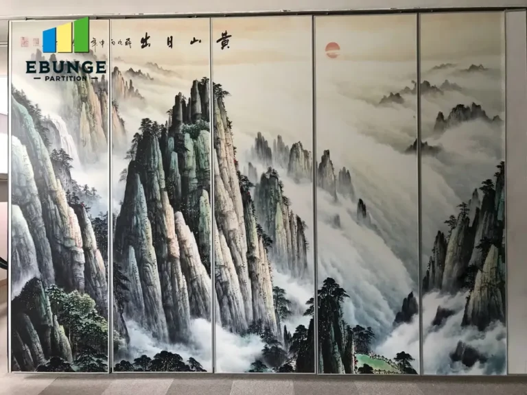 folding partitions wall panel stacking layout