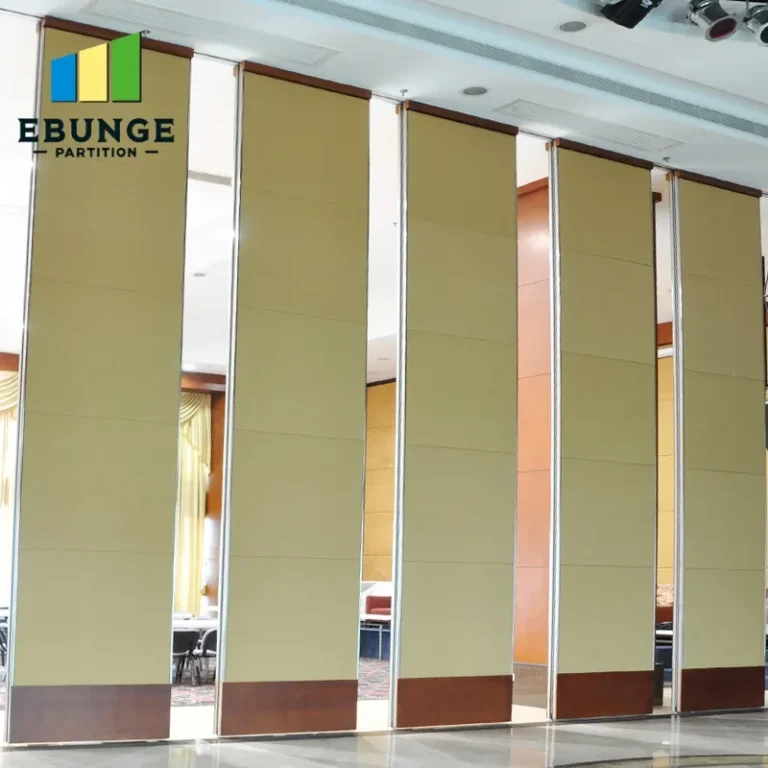 folding partitions for schools in a modern school hall