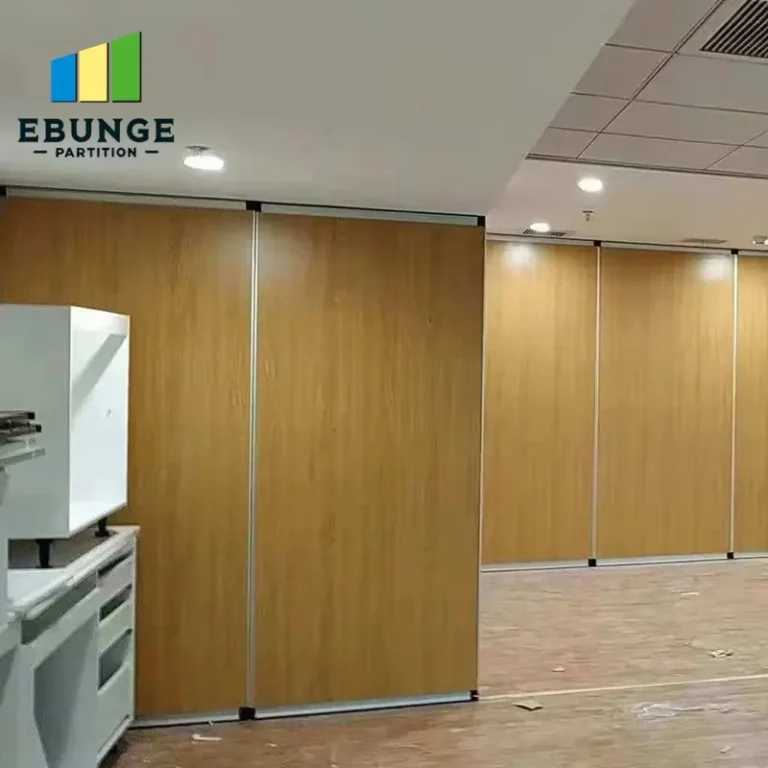 retractable partition wall in a modern training center
