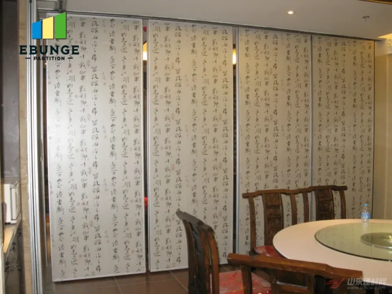 folding sliding partition door for conference room project