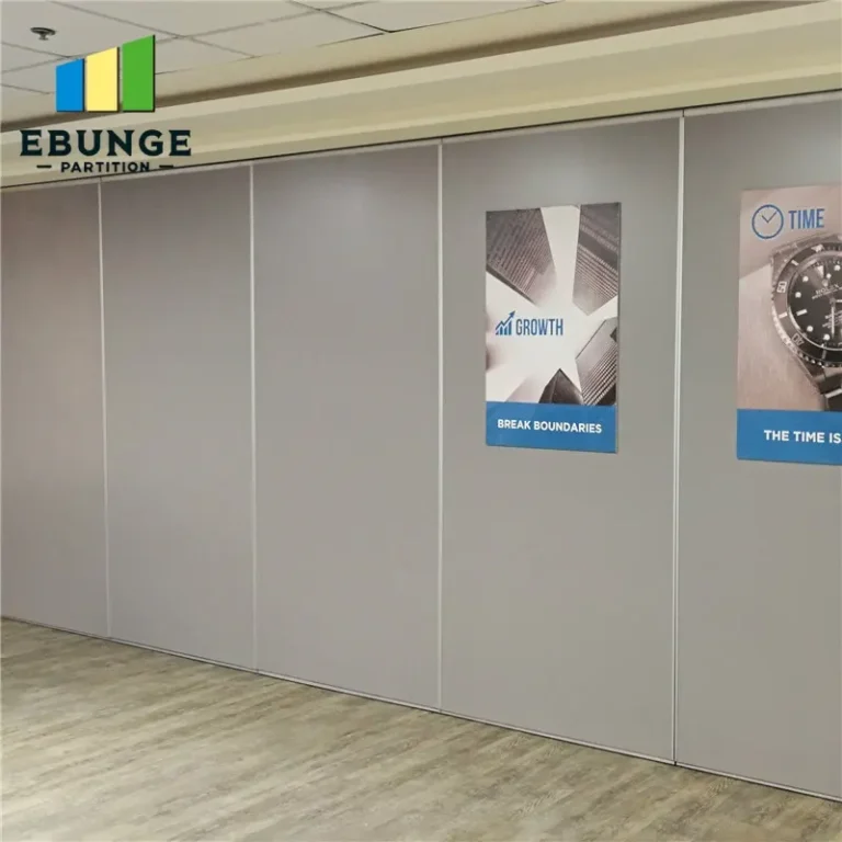 folding movable partition panel stacking layout