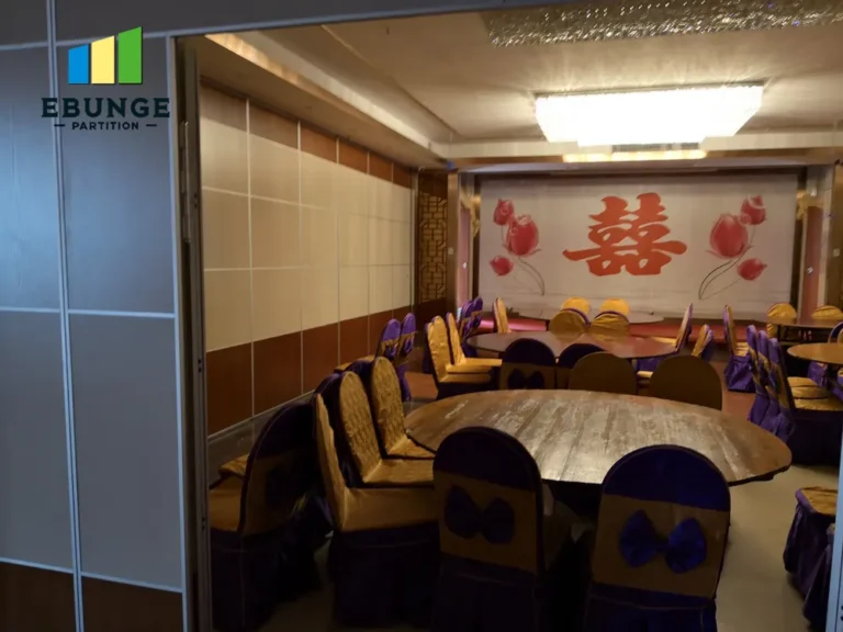 conference room movable wall panel stacking layout