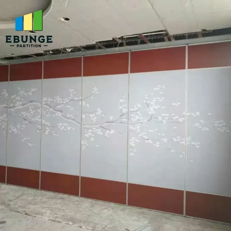 movable partition maintenance panel stacking layout