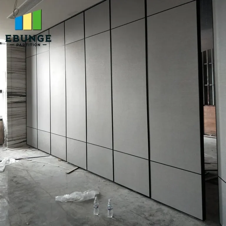 restaurant movable partition finishes panel stacking layout