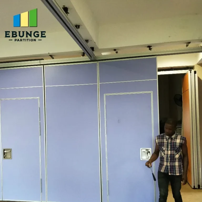 movable walls top hung track system