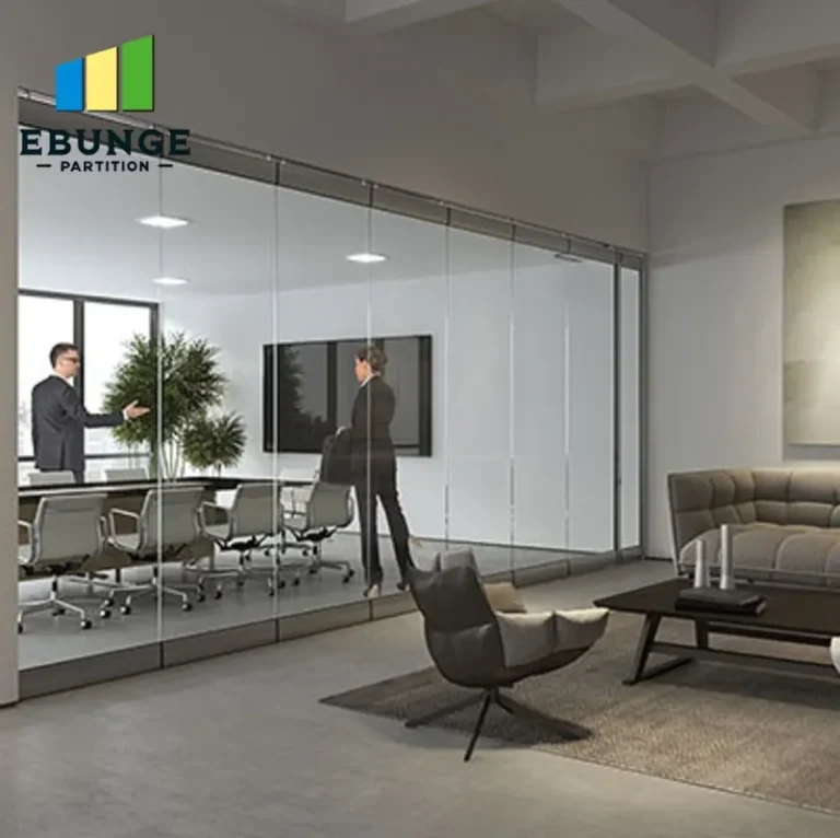 movable partitions in a community center creating flexible spaces