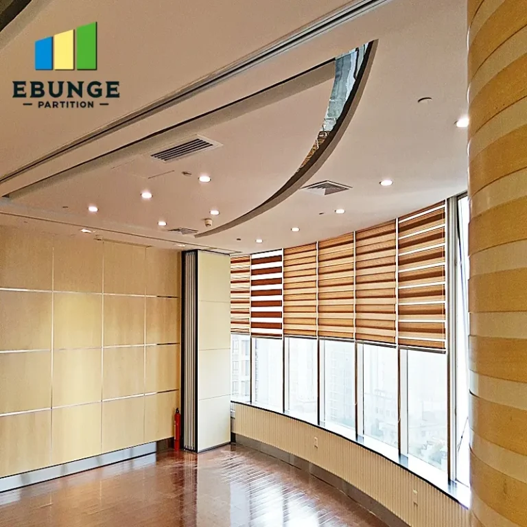 folding movable partition panel stacking layout