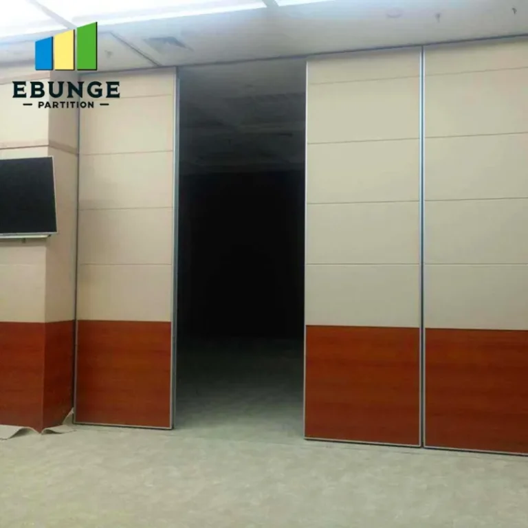 folding partitions in a community center creating flexible spaces