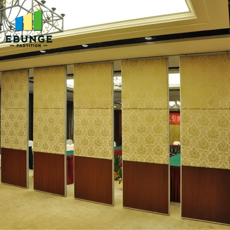 movable partition wall with door commercial project example