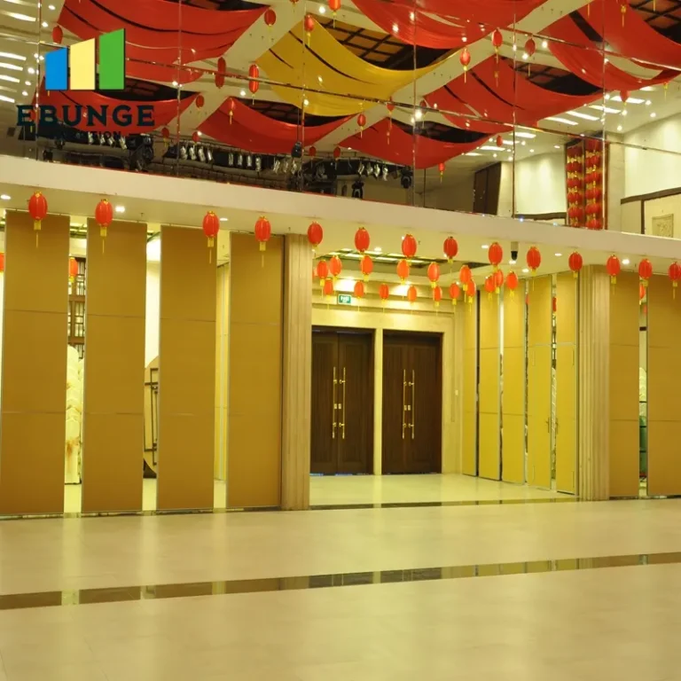 sliding partition wall system panel stacking layout