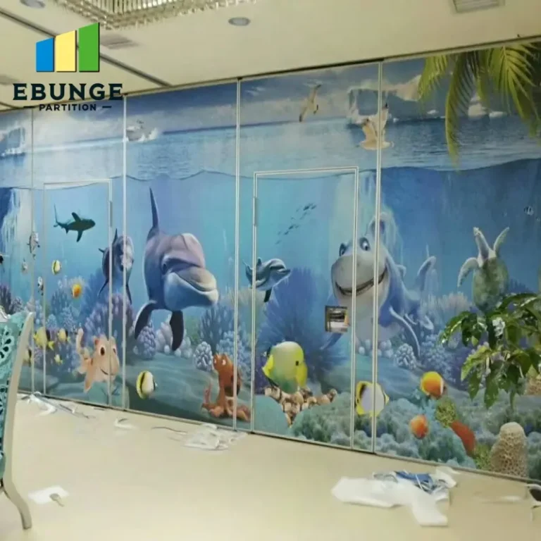 movable partition ceiling support commercial project example