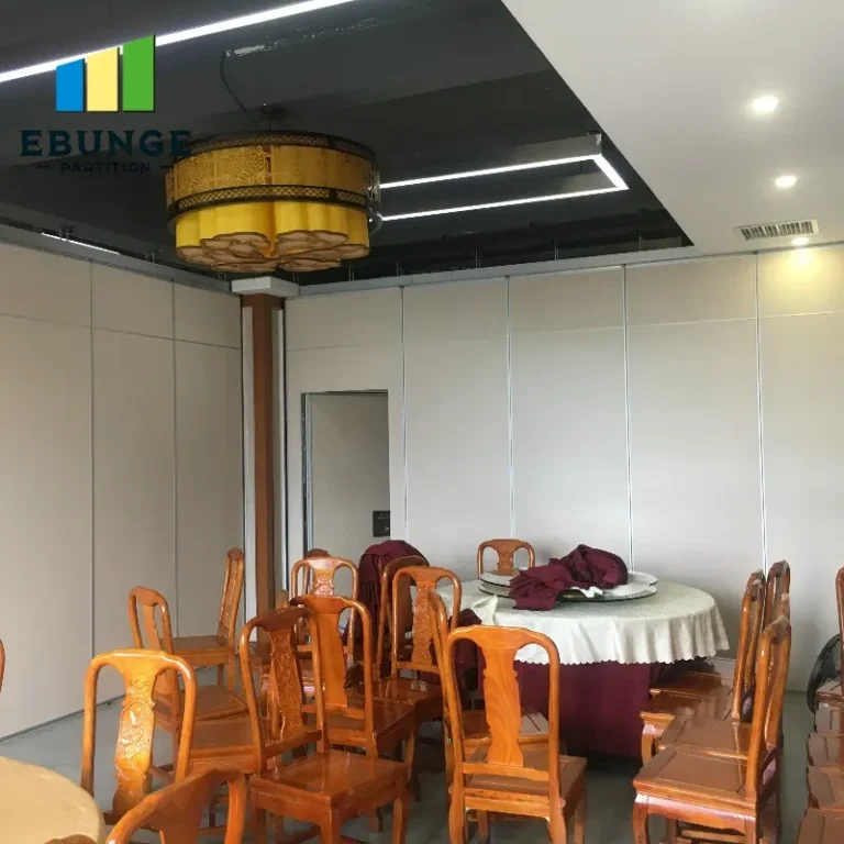 restaurant movable partition top hung track system