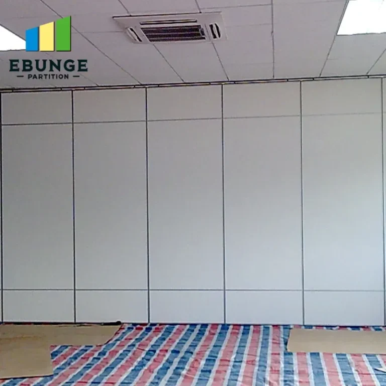 movable partition wall panel stacking for conference room project