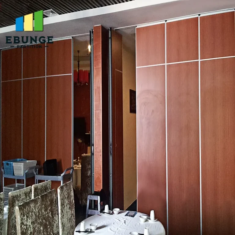 restaurant folding partition design top hung track system