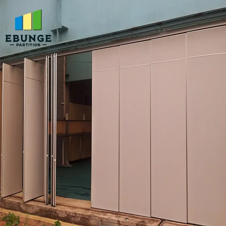 sliding partition wall supplier selection top hung track system