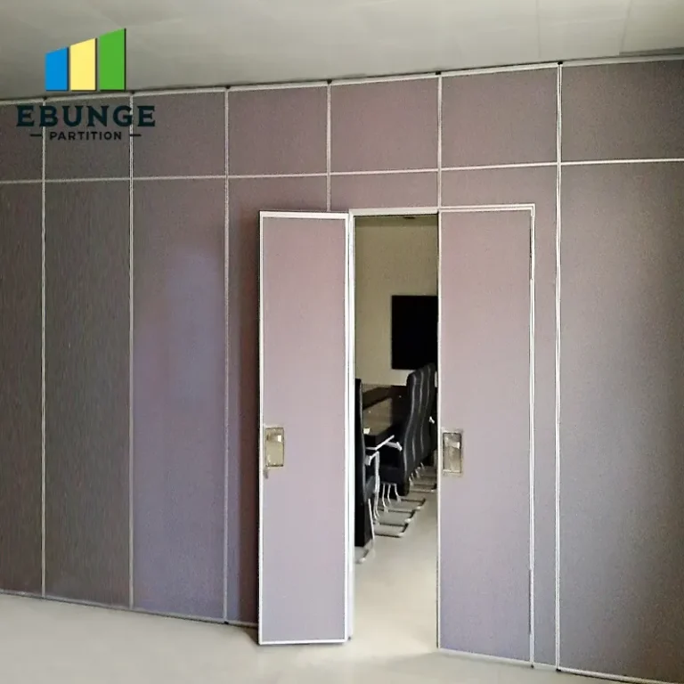 of a restaurant private room with movable partition walls