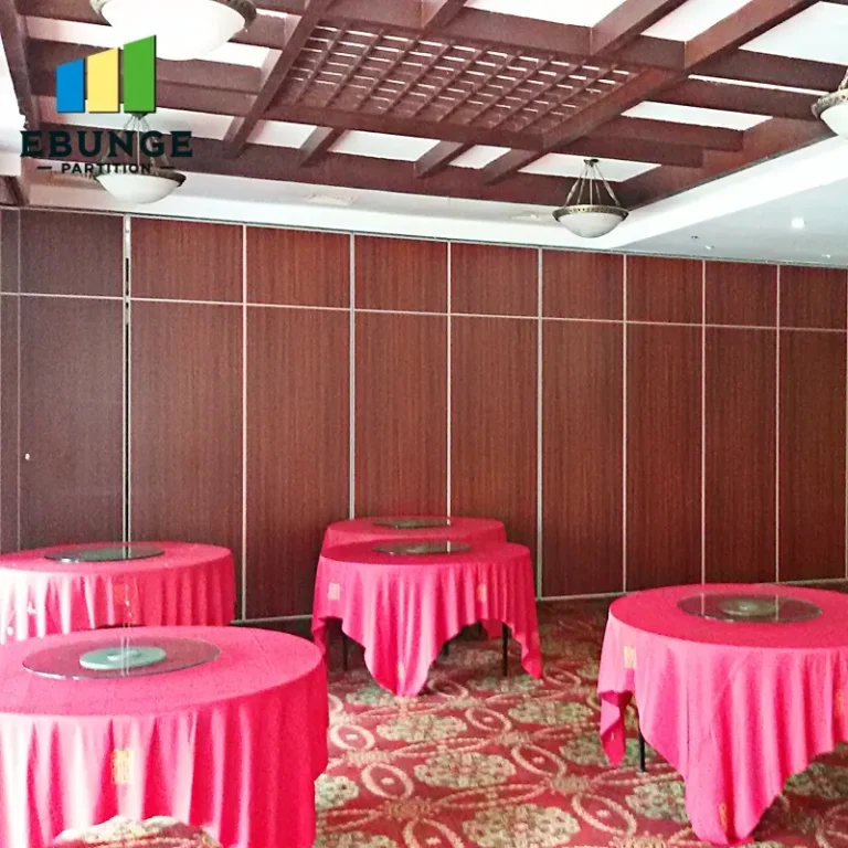 school sliding partition design in a modern school hall