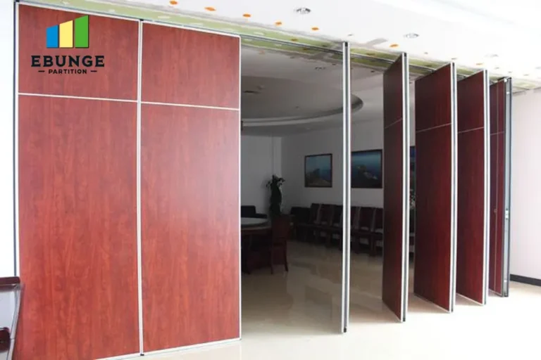 training center sliding partition maintenance top hung track system