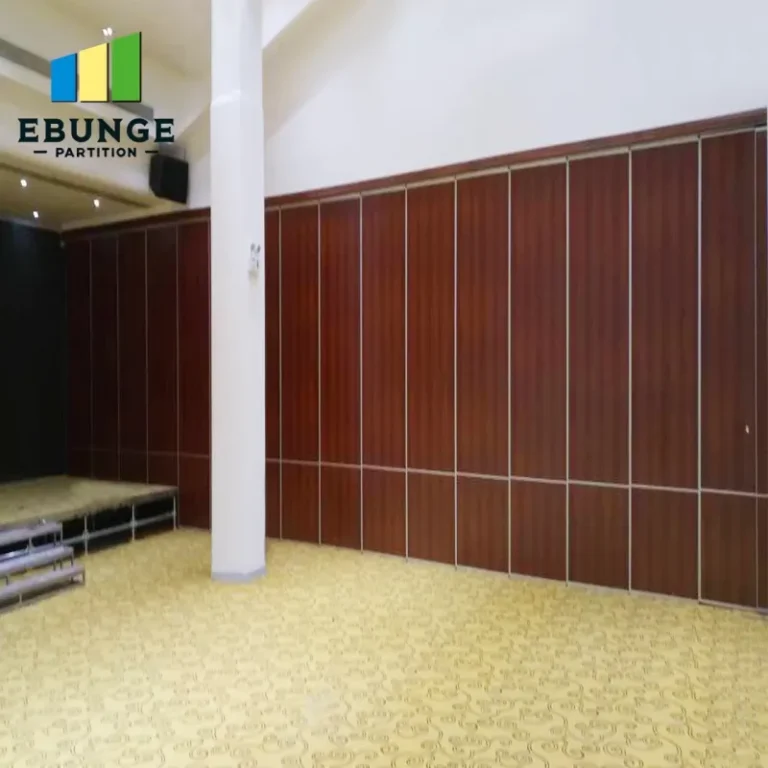 folding partition wall with door for conference room project