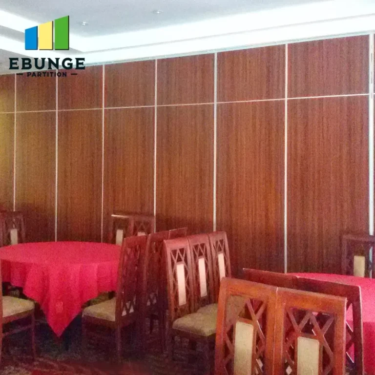 sliding folding wall in modern office meeting room
