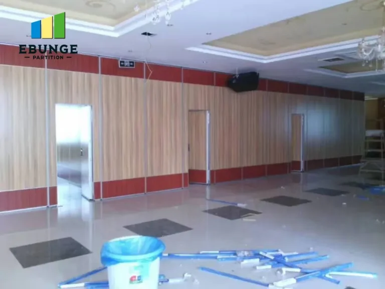 custom sliding partition wall design for office renovation