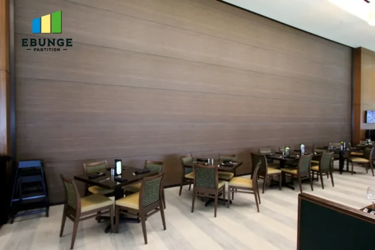 sliding partitions for office panel stacking layout