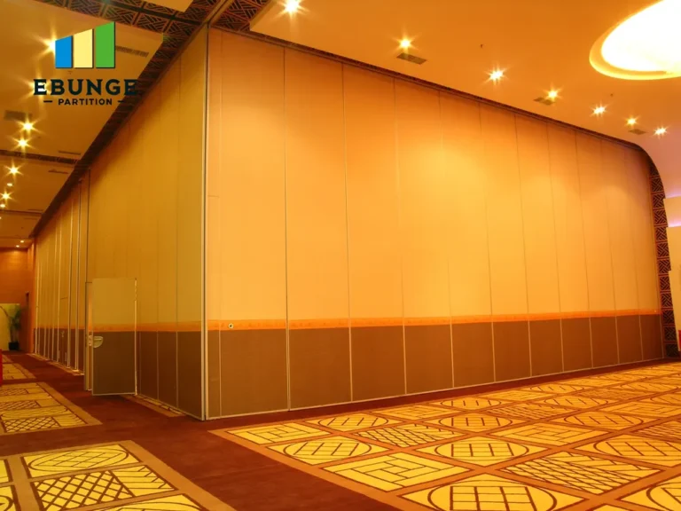 acoustic partition wall track system for conference room project