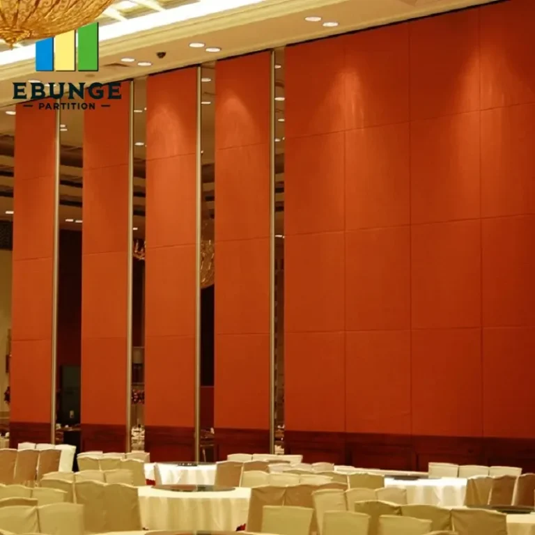 operable wall installation in a training center